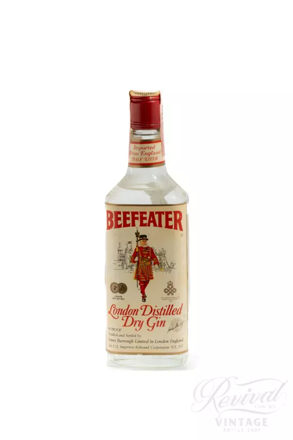 Circa 1980's Beefeater London Distilled Dry Gin (Vintage)