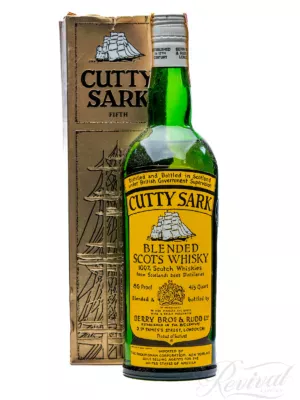 Circa 1970's Cutty Sark Blended Scotch Whiskey (Vintage)