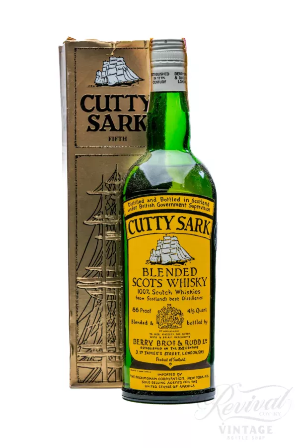 Circa 1970's Cutty Sark Blended Scotch Whiskey (Vintage)