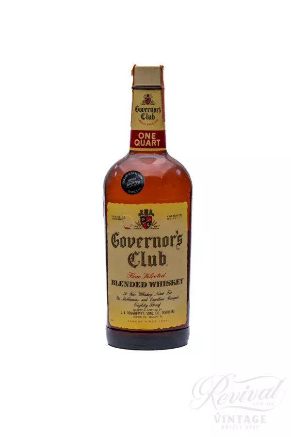 1976 Governor's Club Blended Whiskey (Vintage)