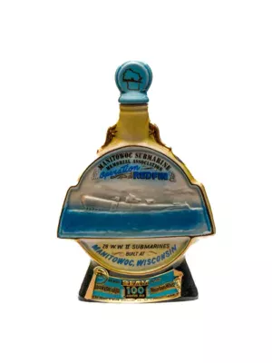 1970 Jim Beam Manitowoc Submarine Memorial Association Operation Redfin Decanter (Vintage)