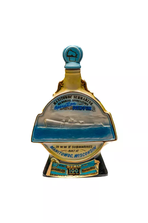 1970 Jim Beam Manitowoc Submarine Memorial Association Operation Redfin Decanter (Vintage)