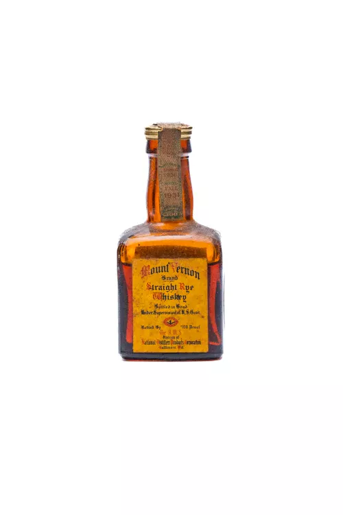 1936 Mount Vernon Brand Straight Rye Whiskey (Vintage)