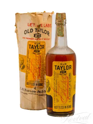 1917 Old Taylor Straight Kentucky Whiskey (Vintage)