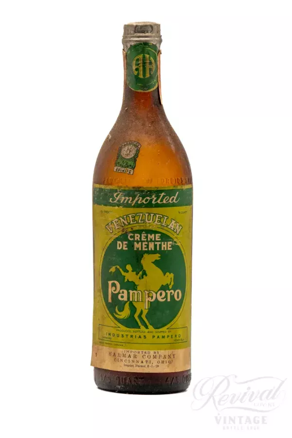 Circa 1940's Pampero Creme de Menthe (Vintage)