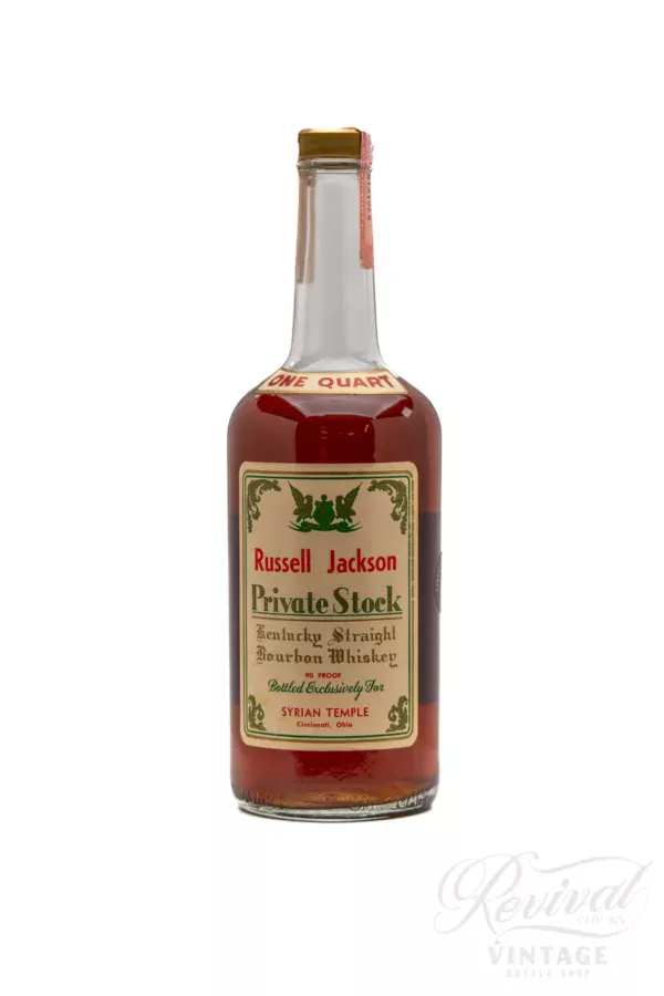 1973 Russell Jackson Private Stock Kentucky Straight Bourbon Whiskey (Vintage)