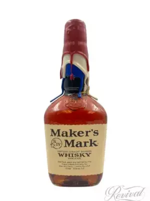 2001 Maker's Mark Kentucky Straight Bourbon Whiskey Red, White, & Blue Wax (Vintage)