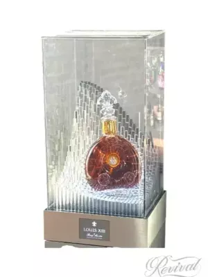 Circa 2000's Remy Martin Louis XIII Display Case and Bottle (Vintage)