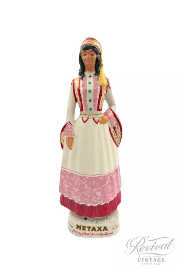 Metaxa Five Star Famous Greek Specialty Liqueur Lady of Greece Decanter